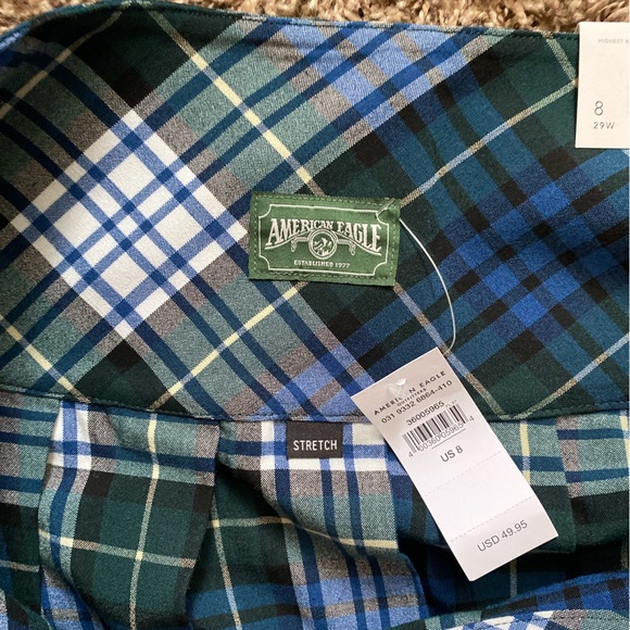 American Eagle Highest Rise Plaid Mini Skirt - Picture 8 of 10